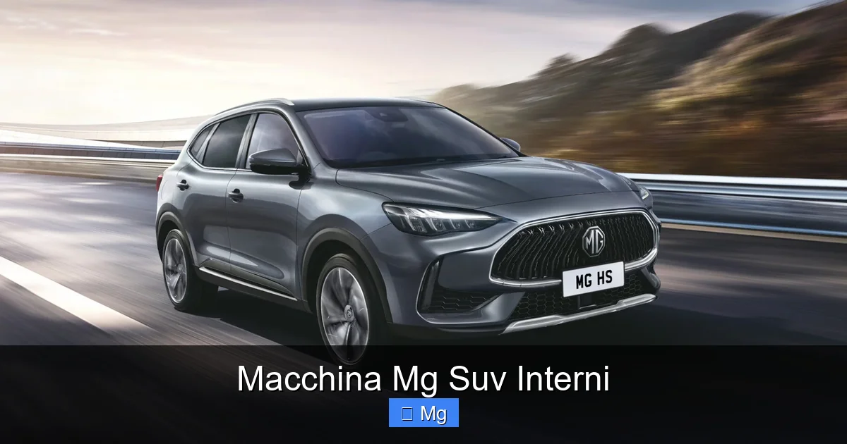 Macchina Mg Suv Interni