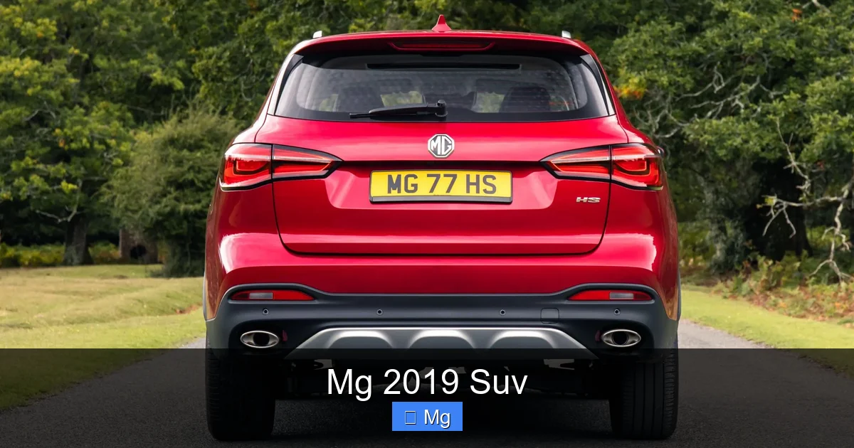 Mg 2019 Suv
