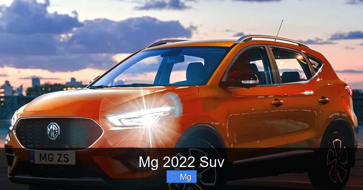 Mg 2022 Suv