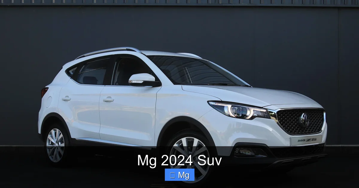 Mg 2024 Suv
