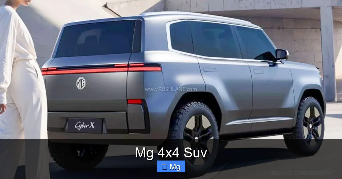 Mg 4x4 Suv