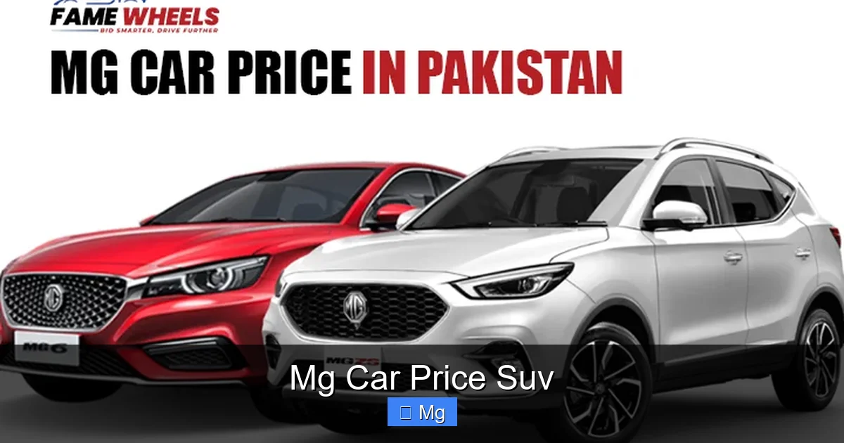 Mg Car Price Suv