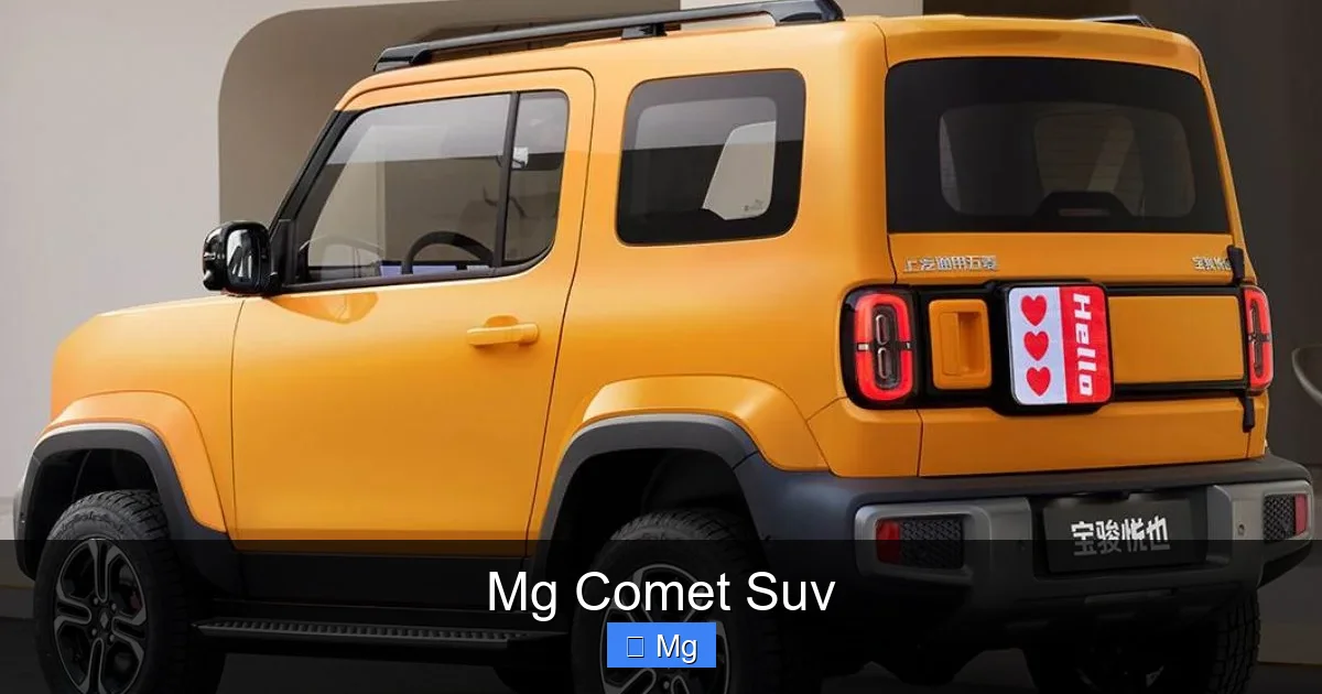 Mg Comet Suv