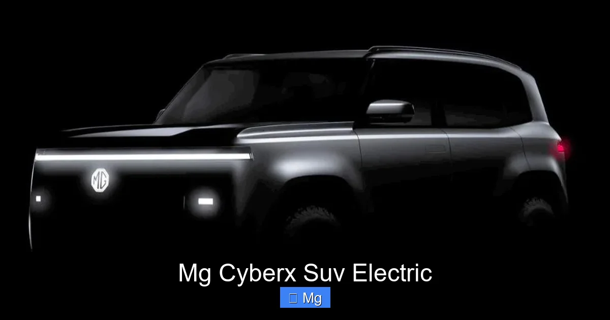 Mg Cyberx Suv Electric