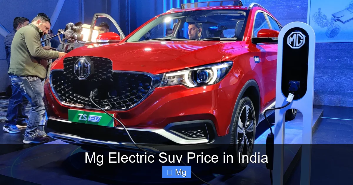 Mg Electric Suv Price in India