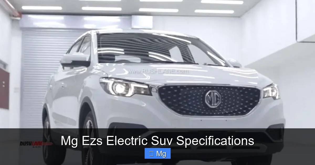 Mg Ezs Electric Suv Specifications