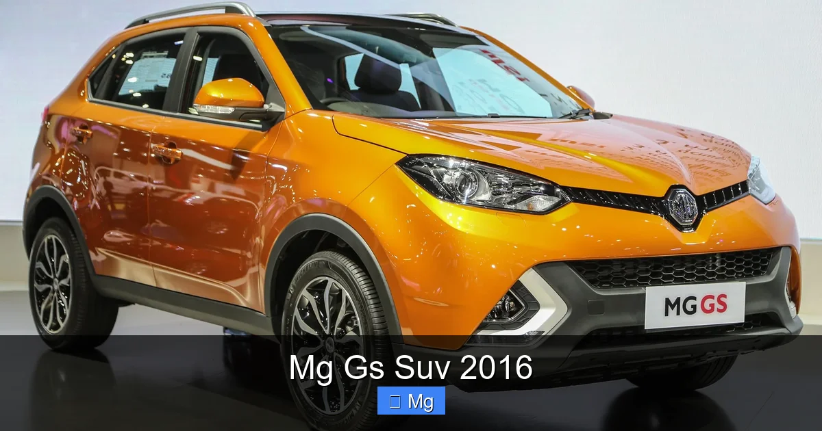 Mg Gs Suv 2016