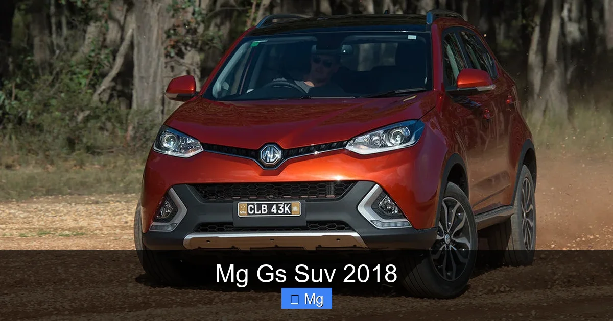 Mg Gs Suv 2018