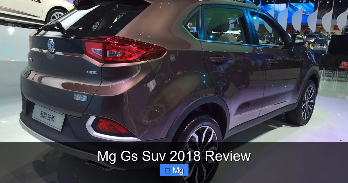 Mg Gs Suv 2018 Review