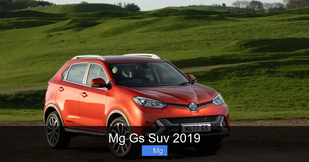 Mg Gs Suv 2019