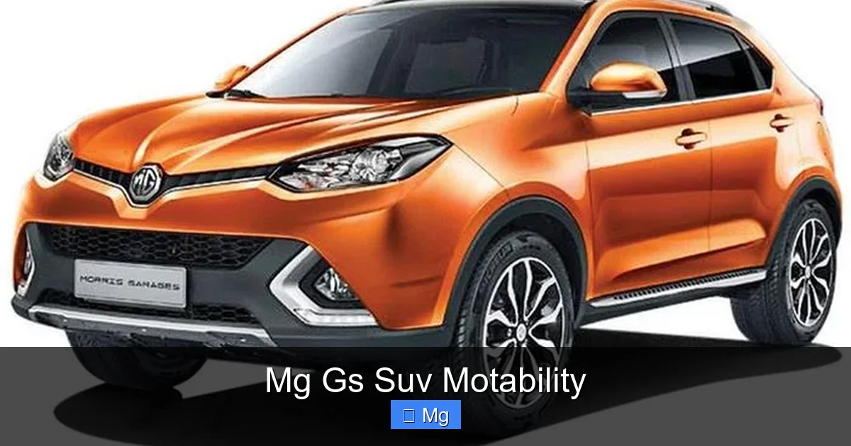 Mg Gs Suv Motability