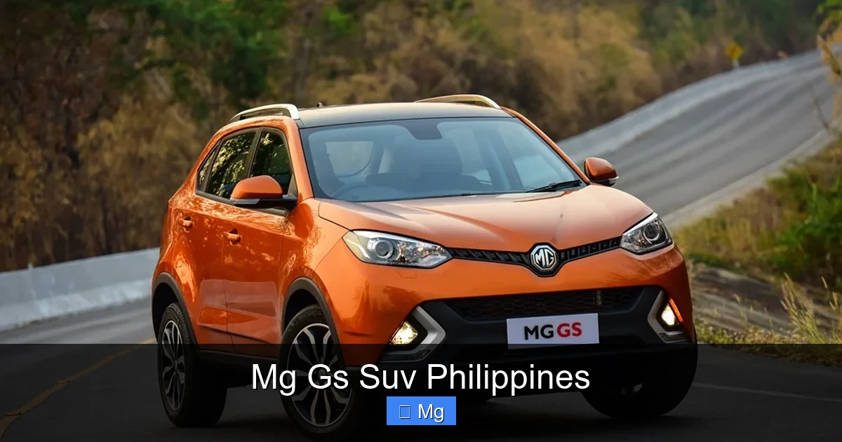 Mg Gs Suv Philippines