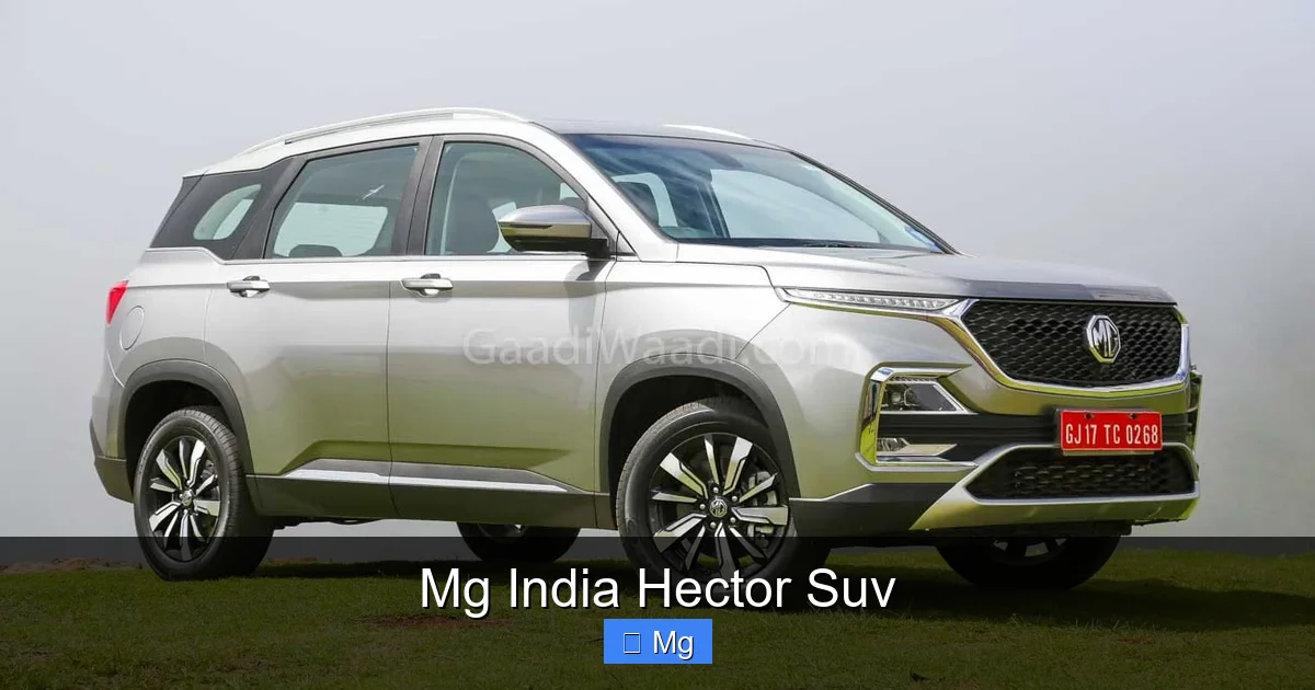 Mg India Hector Suv