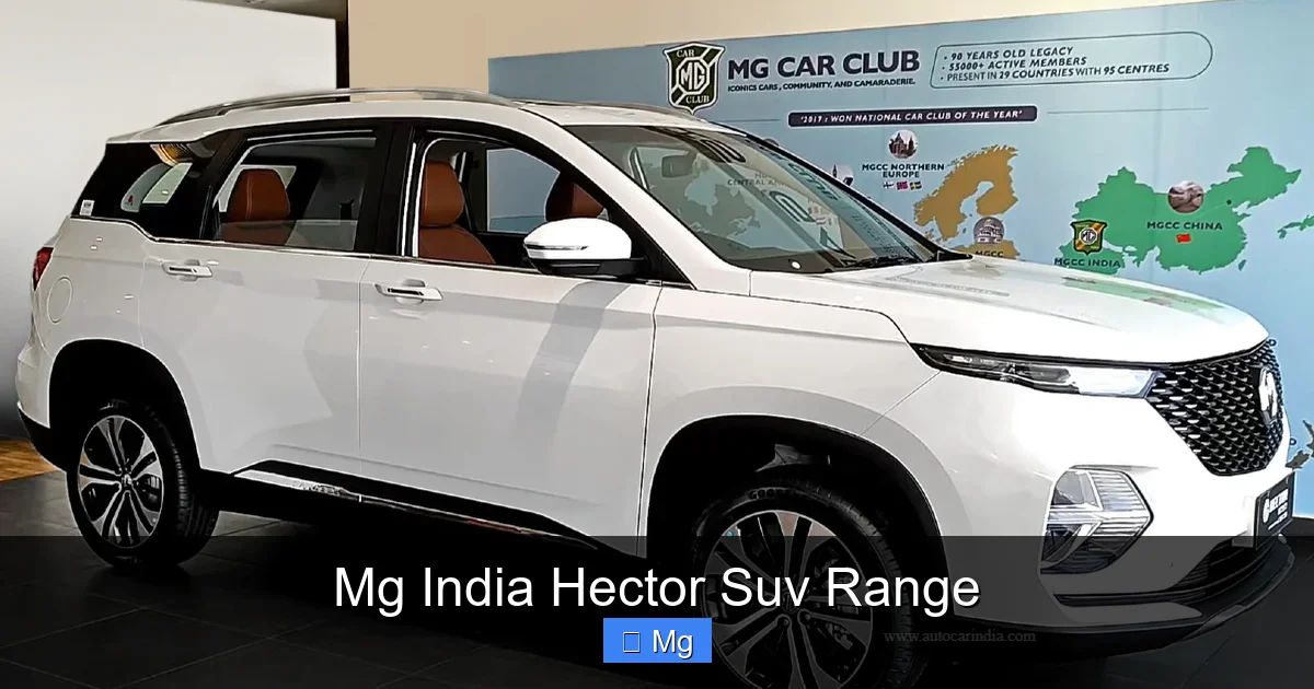 Mg India Hector Suv Range