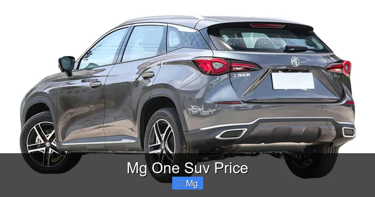 Mg One Suv Price