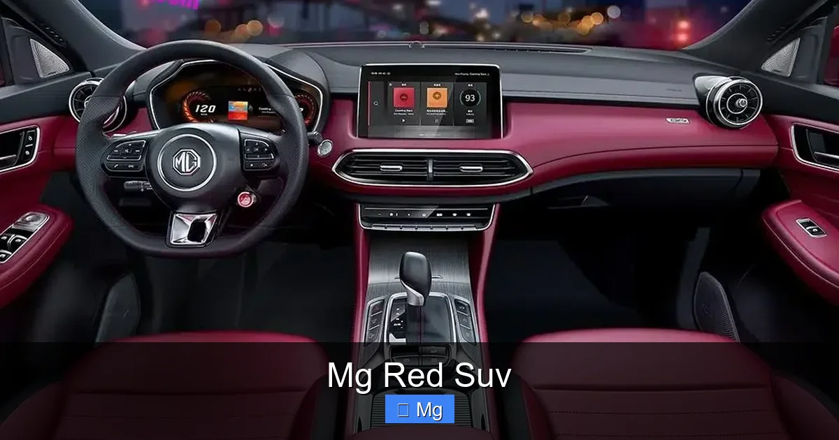 Mg Red Suv