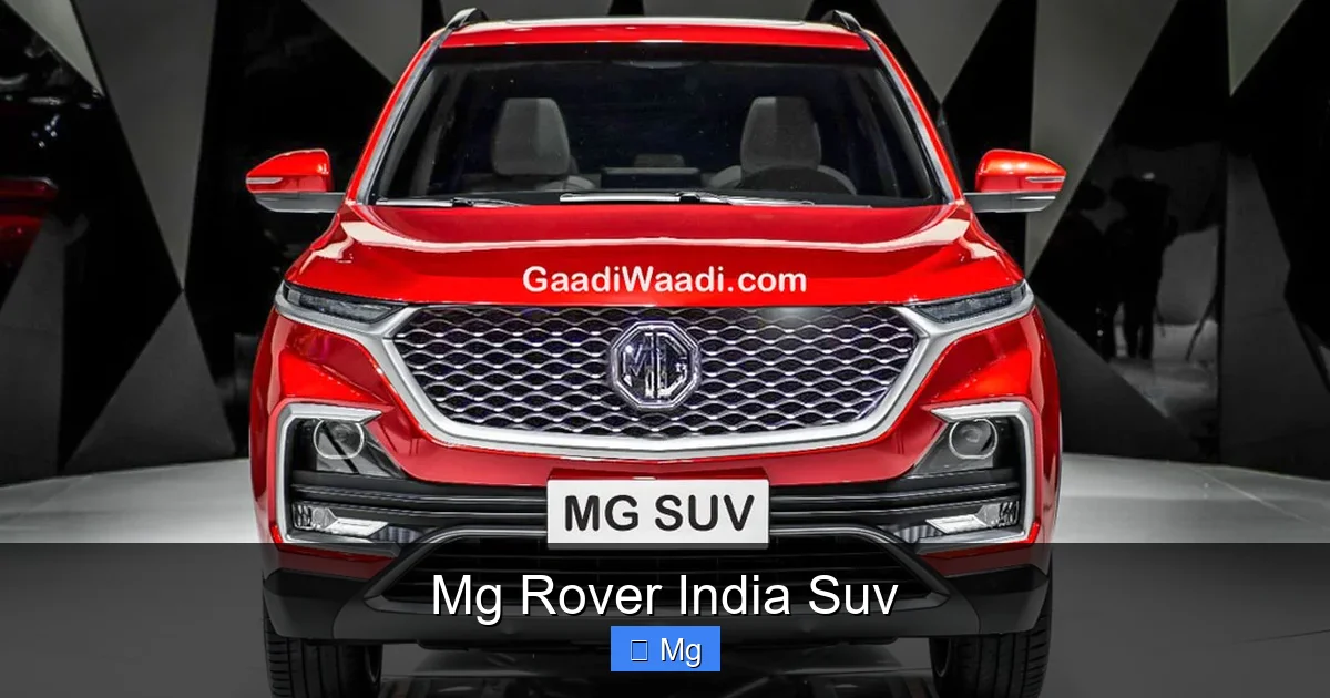 Mg Rover India Suv