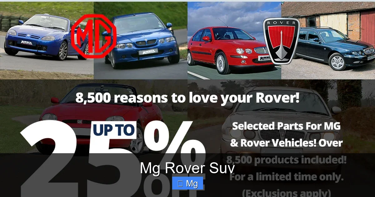 Mg Rover Suv