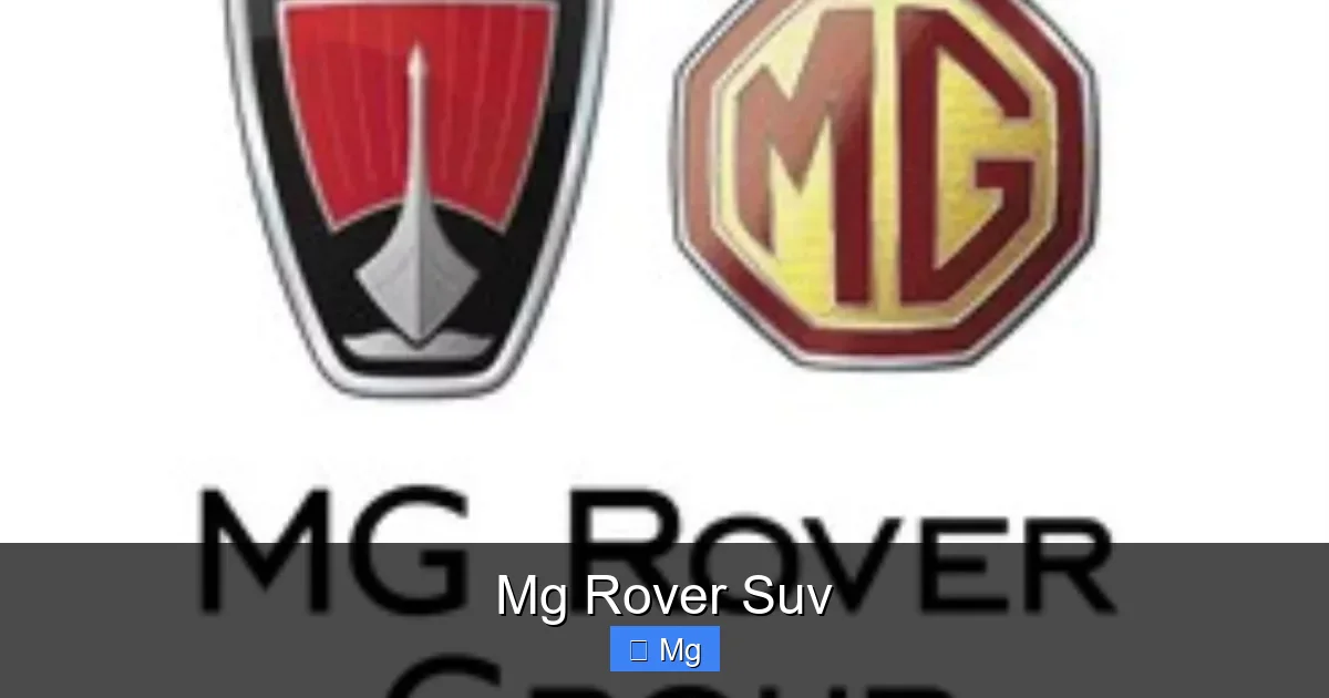 Mg Rover Suv