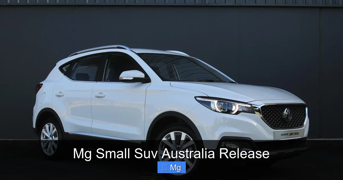Mg Small Suv Australia Release
