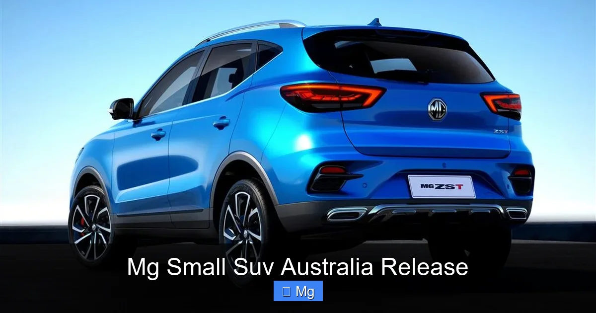 Mg Small Suv Australia Release