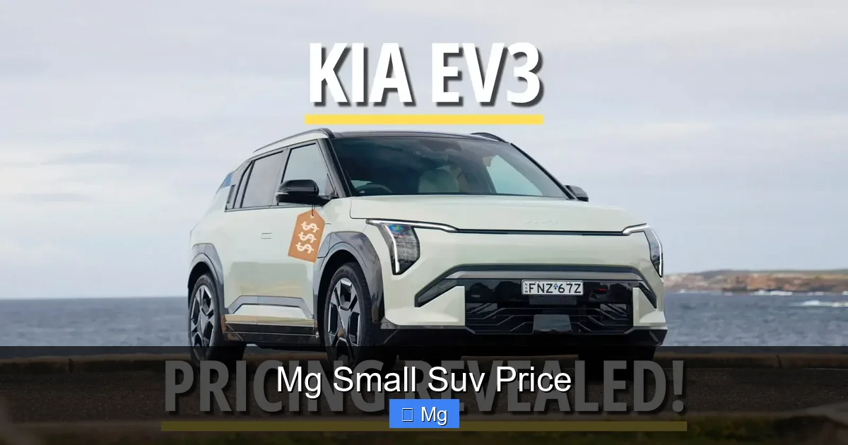 Mg Small Suv Price