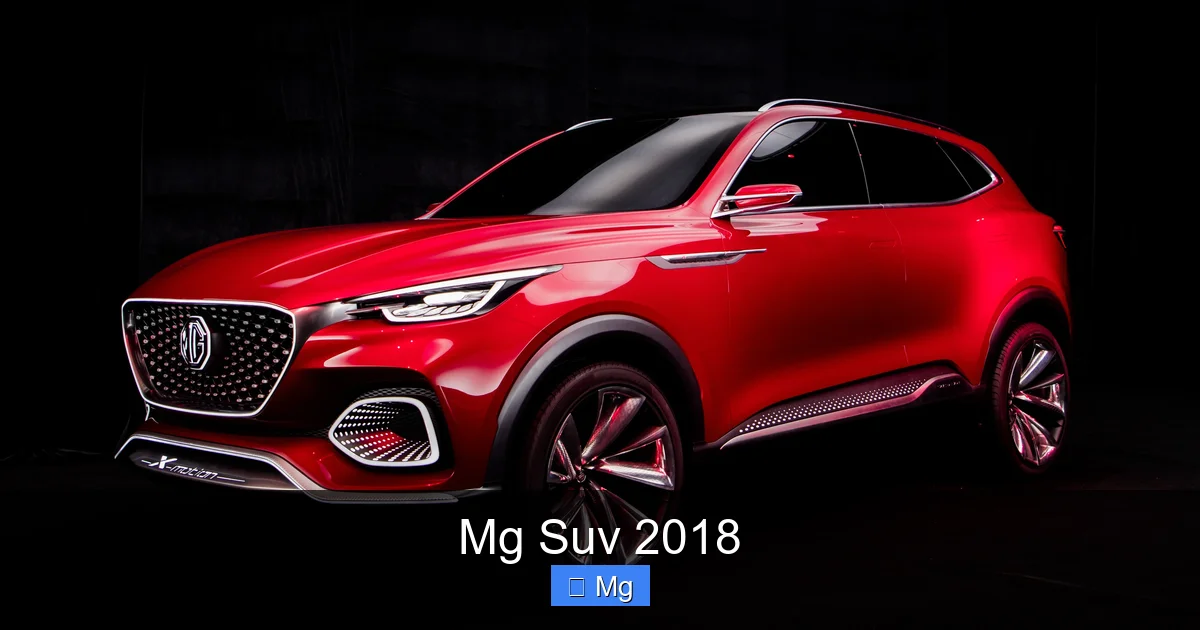 Mg Suv 2018