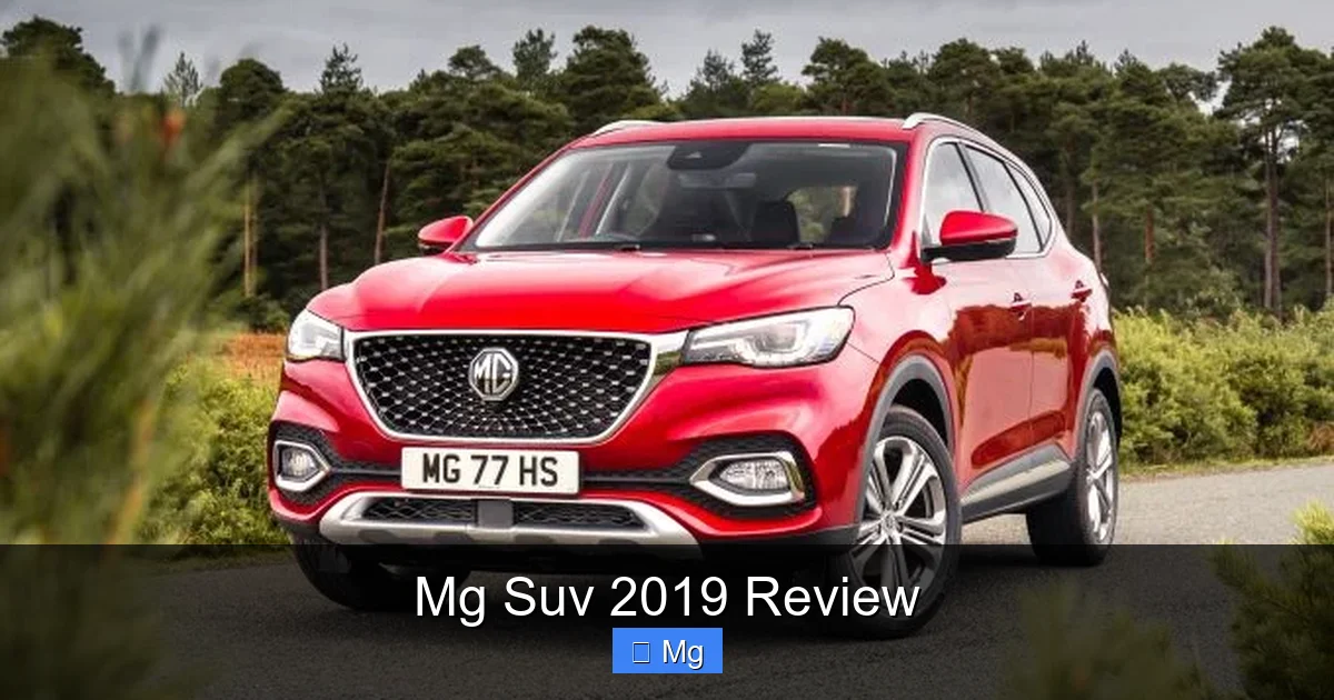 Mg Suv 2019 Review