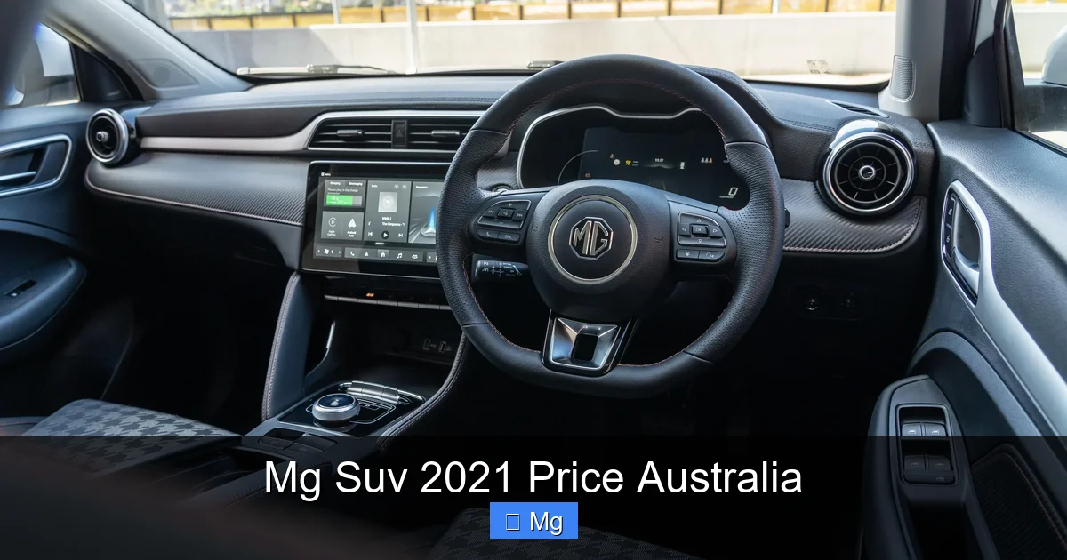 Mg Suv 2021 Price Australia