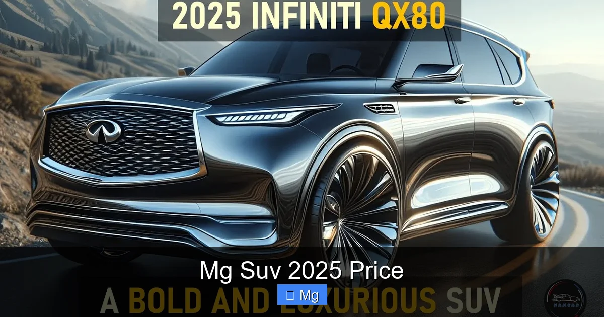 Mg Suv 2025 Price