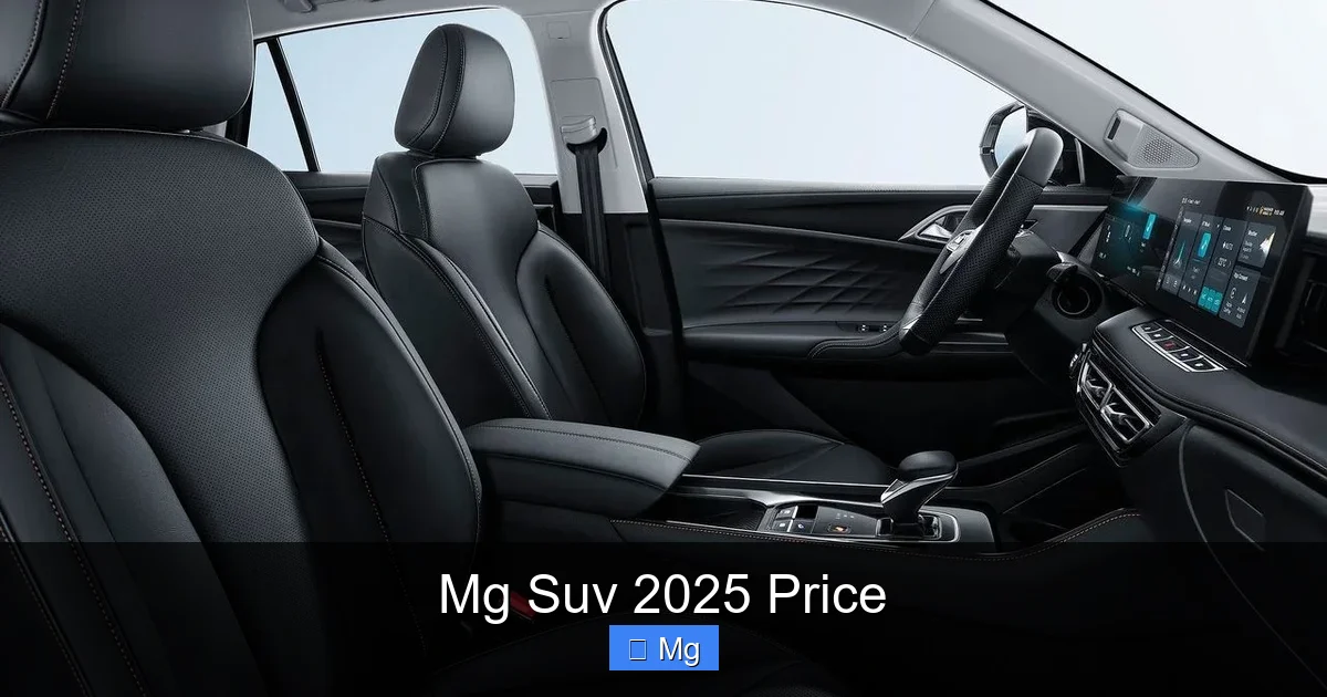 Mg Suv 2025 Price