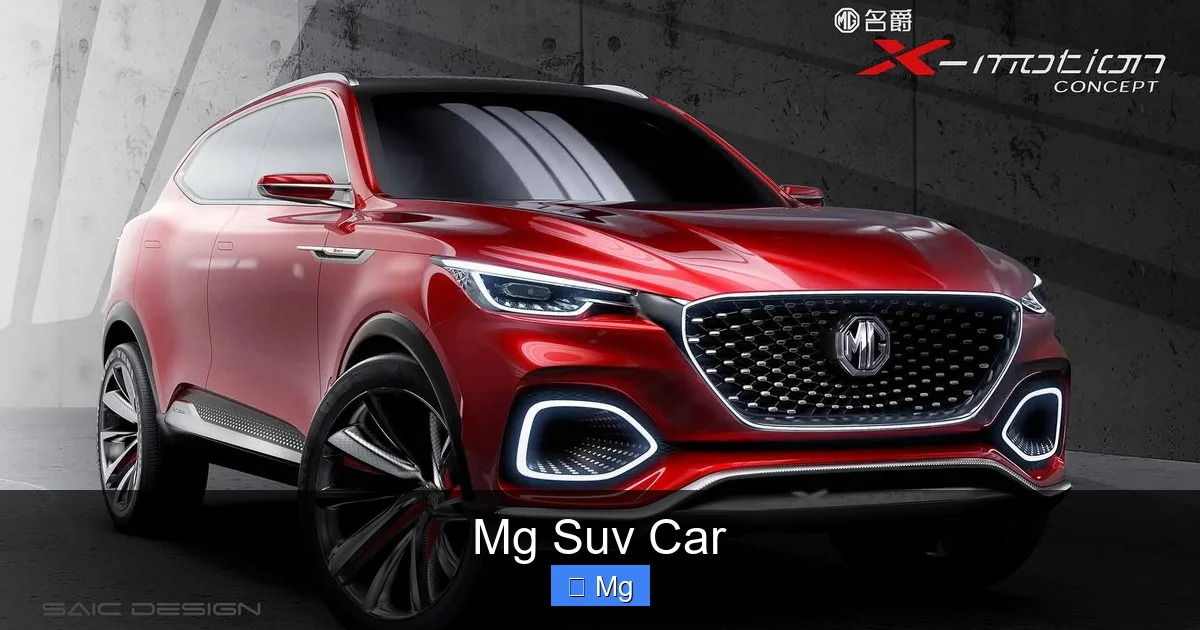 Mg Suv Car