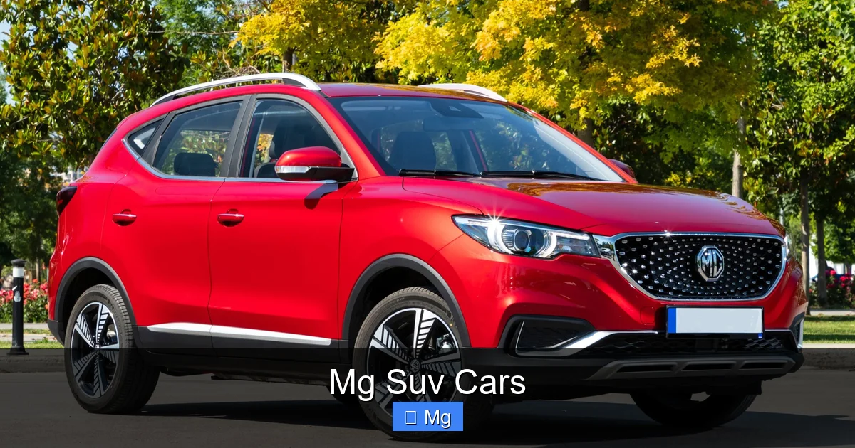 Mg Suv Cars