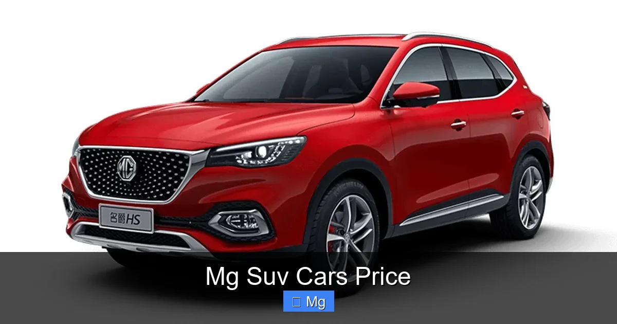 Mg Suv Cars Price