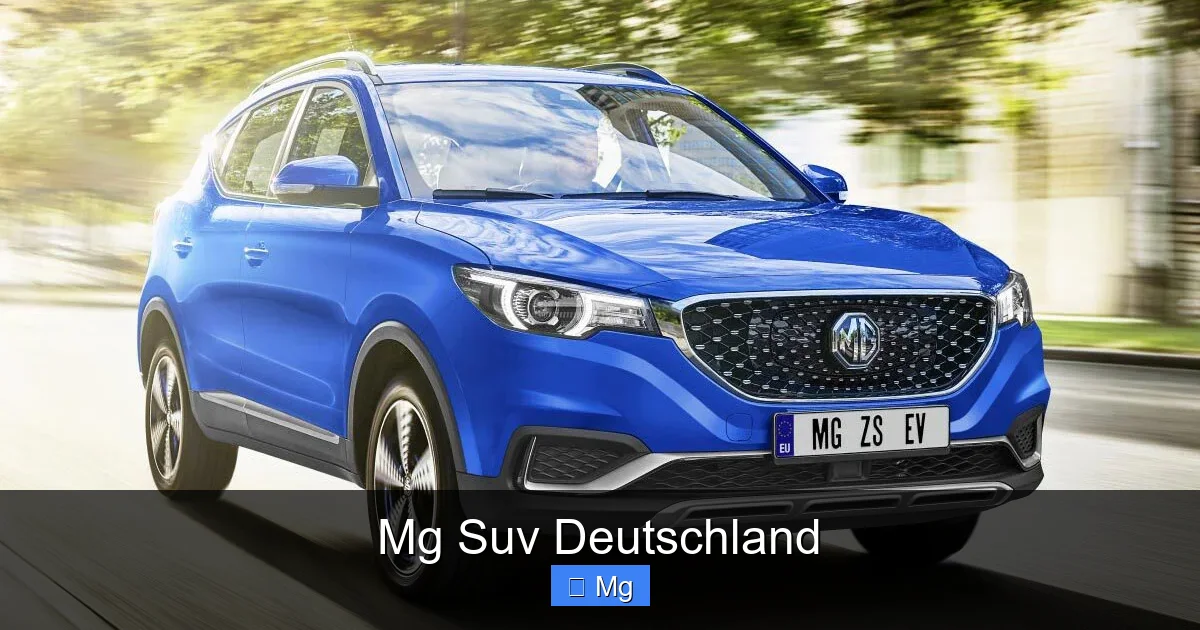 Mg Suv Deutschland