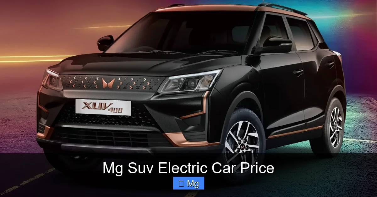 Mg Suv Electric Car Price