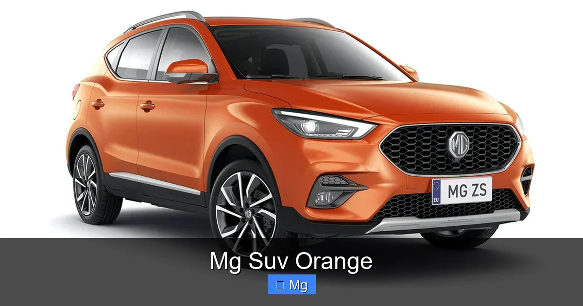 Mg Suv Orange