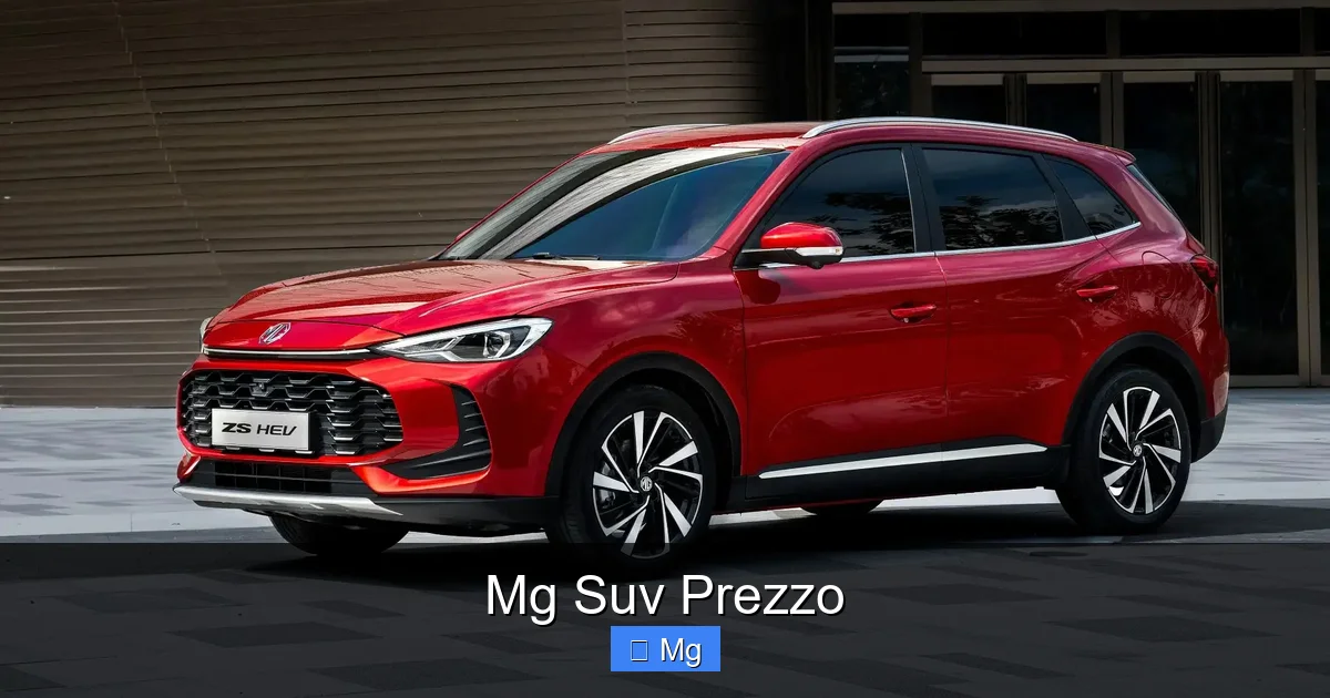 Mg Suv Prezzo