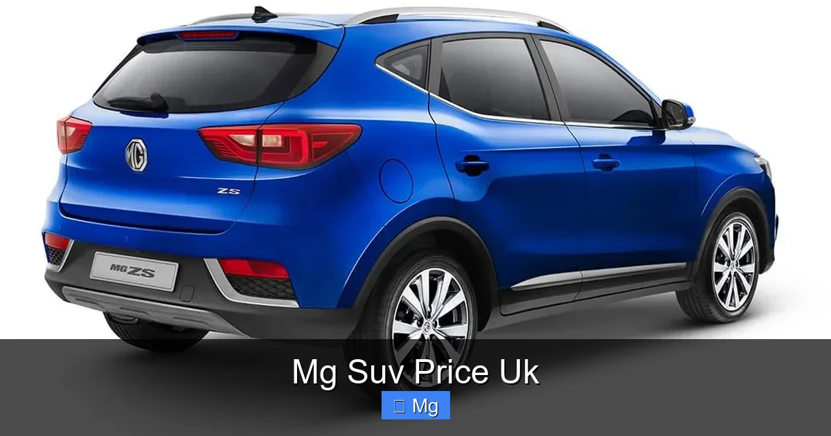 Mg Suv Price Uk