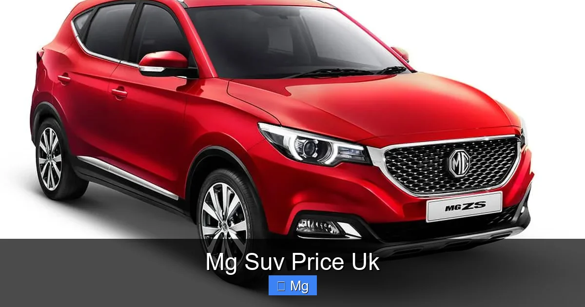 Mg Suv Price Uk
