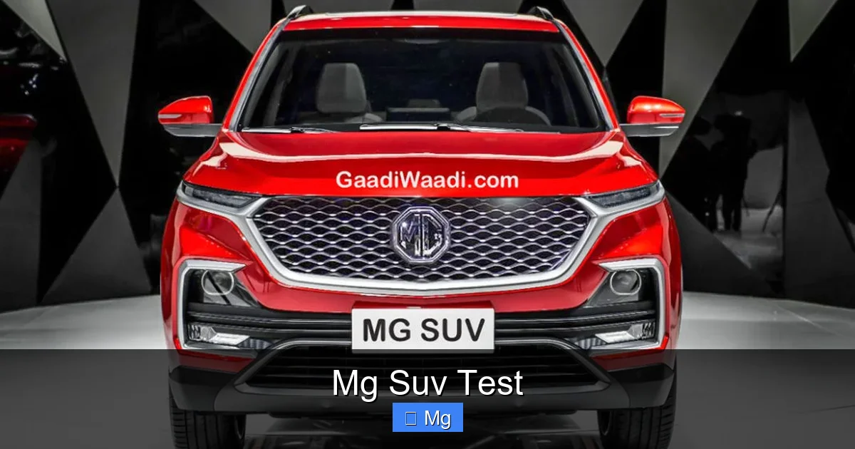 Mg Suv Test