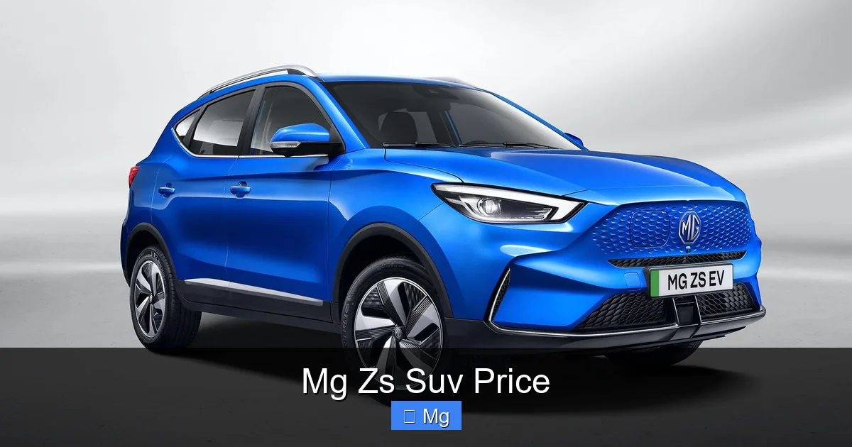 Mg Zs Suv Price