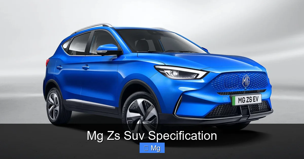 Mg Zs Suv Specification
