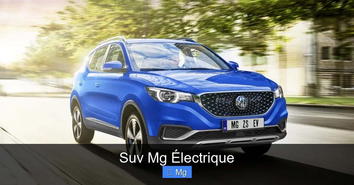 Suv Mg Électrique