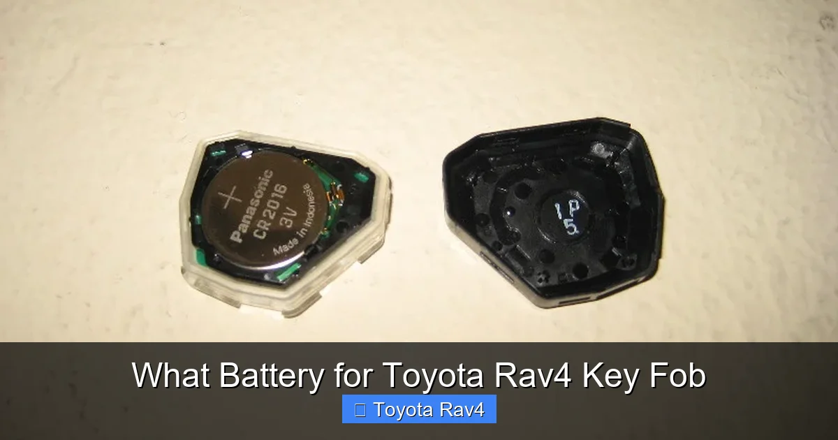 What Battery for Toyota Rav4 Key Fob