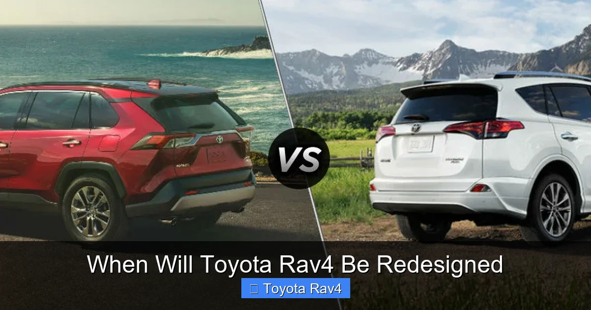When Will Toyota Rav4 Be Redesigned