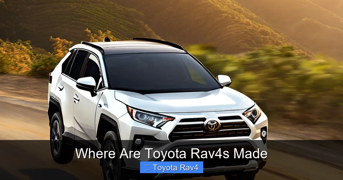 Where Are Toyota Rav4s Made