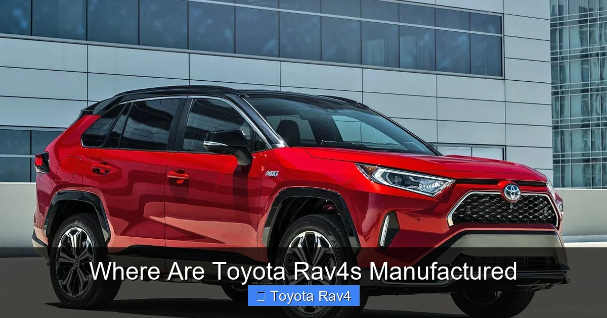 Where Are Toyota Rav4s Manufactured