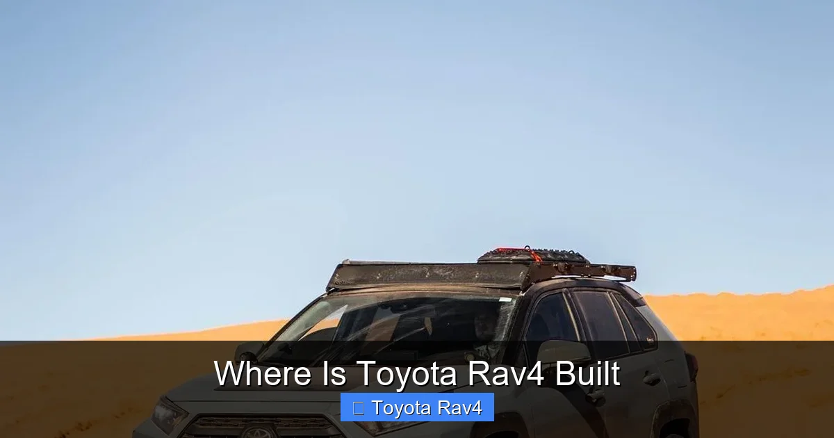 Where Is Toyota Rav4 Built