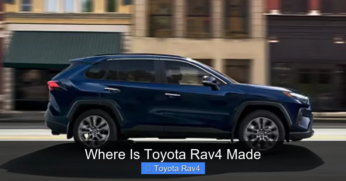 Where Is Toyota Rav4 Made